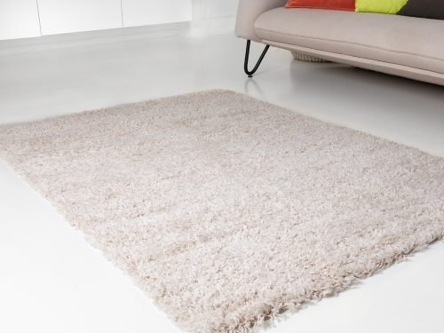 Jednofarebný Shaggy Koberec, CAREN 5121 v pieskovej farbe 80Sada= 80x250cm+ 2ksx80x150cm