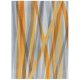 FL ISABELLA STRIPE Sivý/OCHRE 170X240