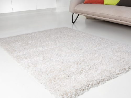 Jednofarebný Shaggy Koberec, CAREN 5121 vo farbe kosti 60x220cm