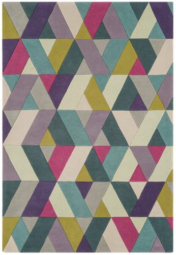 ASY Funk Rug 120x170cm 02 Chevron Blue Green