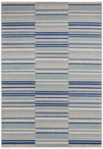 ASY Muse 160x230cm Blue Stripe Rug MU05