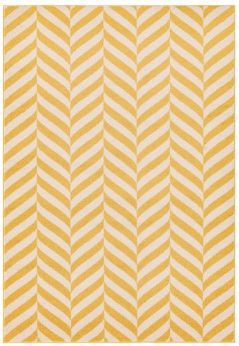 ASY Muse 160x230cm Yellow Chevron Rug MU08