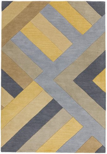 ASY Reef Rug 160x230cm RF02 Big Zig Ochre Grey