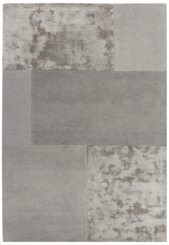 ASY Tate Tonal Textures Rug 120x170cm Silver