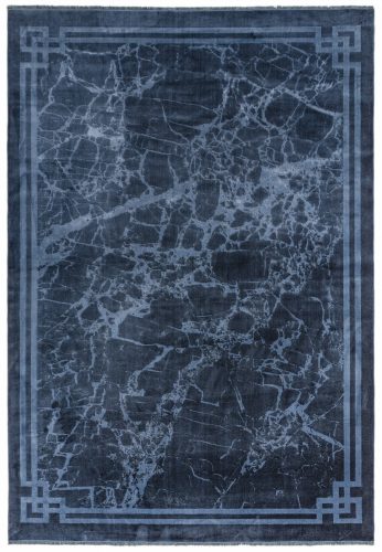 ASY Zehraya 200x290cm ZE02 Ink Blue Border