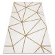 Kizárólagos EMERALD szőnyeg 1013 glamour, elegáns geometriai krém / arany 200x290 cm