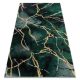 Kizárólagos EMERALD szőnyeg 1018 glamour, elegáns márvány üveg zöld / arany 200x290 cm
