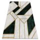 Kizárólagos EMERALD szőnyeg 1015 glamour, elegáns márvány, geometriai üveg zöld / arany 200x290 cm