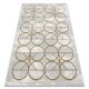 Kizárólagos EMERALD szőnyeg 1010 glamour, elegáns körökben krém / arany 200x290 cm