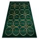 Kizárólagos EMERALD szőnyeg 1010 glamour, elegáns körökben üveg zöld / arany 200x290 cm