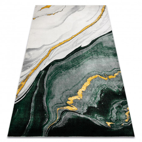Kizárólagos EMERALD szőnyeg 1017 glamour, elegáns márvány üveg zöld / arany 200x290 cm
