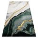Kizárólagos EMERALD szőnyeg 1017 glamour, elegáns márvány üveg zöld / arany 200x290 cm