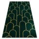 Kizárólagos EMERALD szőnyeg 1021 glamour, elegáns art deco, üveg zöld / arany 160x220 cm