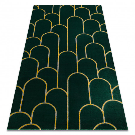 Kizárólagos EMERALD szőnyeg 1021 glamour, elegáns art deco, üveg zöld / arany 140x190 cm