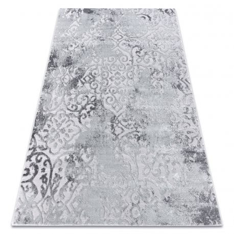 Modern MEFE szőnyeg 8724 Dísz vintage - Structural két szintű gyapjú szürke 200x290 cm
