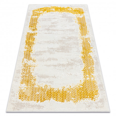 CORE szőnyeg 004A Keret, árnyékolt - Structural, két szintű, elefántcsont / arany 80x150 cm