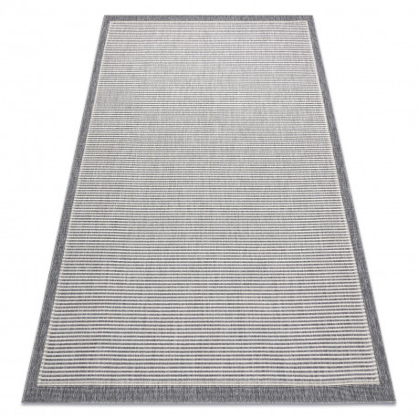 Szőnyeg SPRING 20411332 vonalak, keret szizál, hurkolt - szürke 200x290 cm