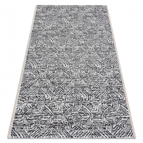 Szőnyeg COLOR 47373960 SISAL labirintus szürke / bézs 200x290 cm