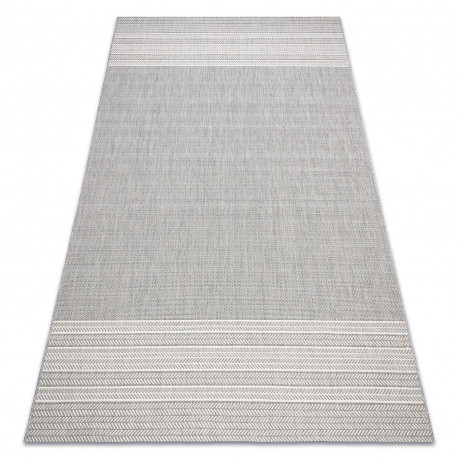 Fonott sizal flat szőnyeg 48829637 halszálkás szürke 160x230 cm