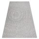 Fonott sizal flat szőnyeg 48832637 Körök, pontok szürke / krém 80x150 cm
