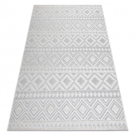 Szőnyeg Structural SOLE D3851 Boho gyémánt lapos szövött bézs 200x290 cm