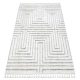 Szőnyeg SEVILLA Z788A labirintus, görög fehér / szürke Rojt Berber shaggy 200x290 cm