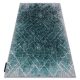 Modern DE LUXE 626 geometriai, gyémánt - Structural szürke / zöld 160x220 cm