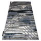 Modern DE LUXE 460 Vonalak - Structural sötétkék / arany 200x290 cm