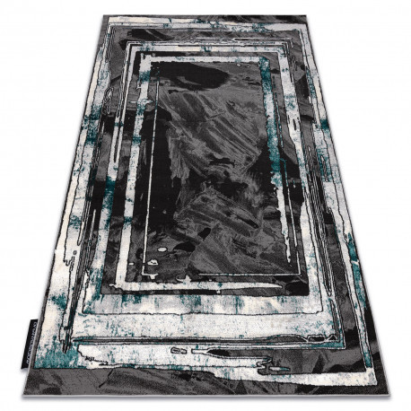 Modern DE LUXE 619 Keret - Structural szürke / zöld 200x290 cm