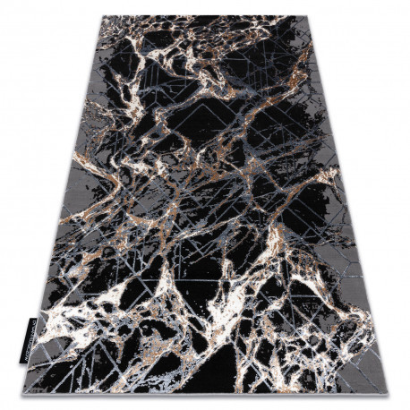 Modern DE LUXE 622 Absztrakció - Structural szürke / arany 200x290 cm