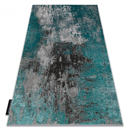 Modern DE LUXE 570 vintage - Structural zöld / antracit 200x290 cm