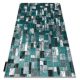 Modern DE LUXE 6768 Geometriai - Structural zöld / antracit 200x290 cm