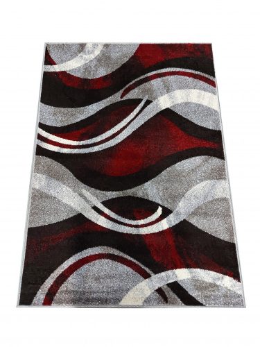 Dywan OTTO 01 Szaro-Czerwony 200 x 290 cm